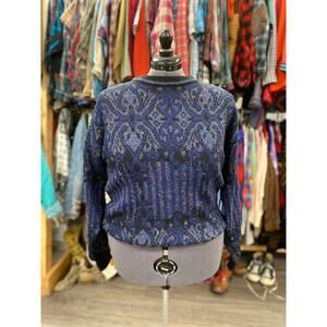 Uniform Code Light and Dark Blue Sweater Size Large